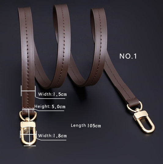 15mm Vegetable Tanned Leather,High Quality Leather Wrapping, Leather Shoulder Handbag Strap, Replacement Handle , JD-2157