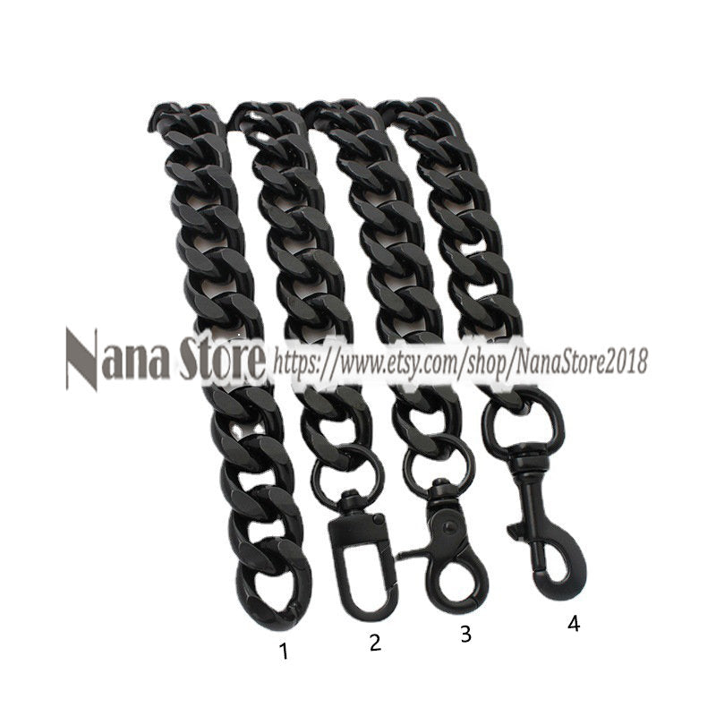 19mm Black High Quality Purse Chain Strap,Alloy and Iron,Metal Shoulder Handbag Strap,Purse Replacement Chains,bag accessories, JD-2375