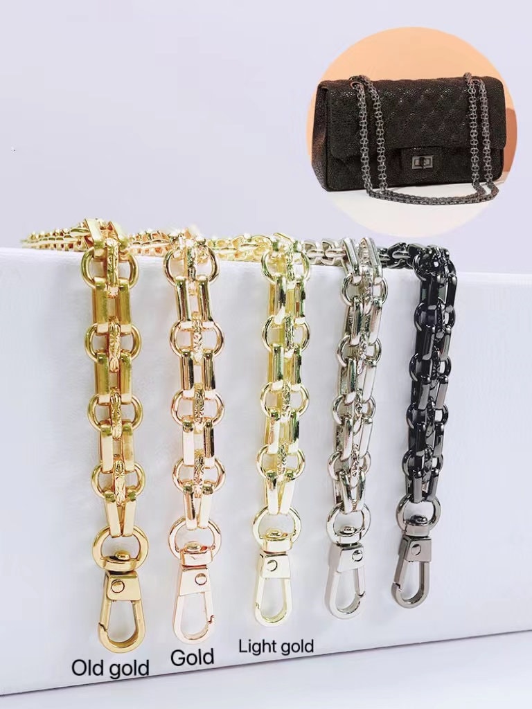 4 color,12mm High Quality Purse Chain Strap,Alloy and Iron,Metal Shoulder Handbag Strap,Purse Replacement Chains,bag accessories, JD-96